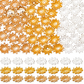 90pcs 3 couleurs capuchons de perles en alliage de zinc, fleur