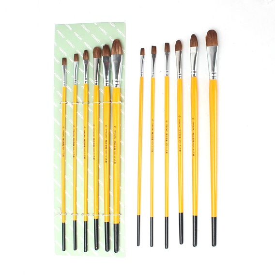 Набор кистей, насадка из волчьей гривы с деревянной ручкой и алюминиевой трубкой, для акварельной живописи художник профессиональная живопись