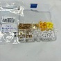 DIY Alloy Enamel Flower & Acrylic Beads Dangle Earring Making Kits