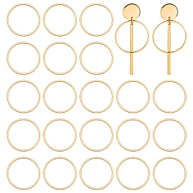 30Stück Messing Verbindungsringe, Flachring