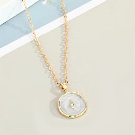 Minimalist Resin Lightning Necklace with Cute Edging for Women's Collarbone Chain