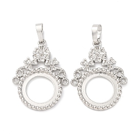 Сеттинги для кулона (кабошонов), латунь , настройки открытой спины, , стойки покрытие, прочное покрытие, без кадмия и без свинца