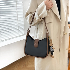 DIY Women's Shoulder Dumpling Bag Making Kits, including PU Leather Bag Materials