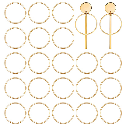 30Stück Messing Verbindungsringe, Flachring