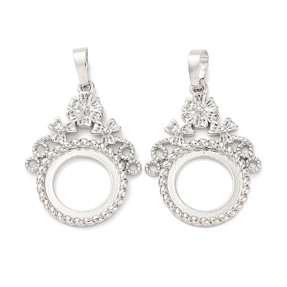 Сеттинги для кулона (кабошонов), латунь , настройки открытой спины, , стойки покрытие, прочное покрытие, без кадмия и без свинца