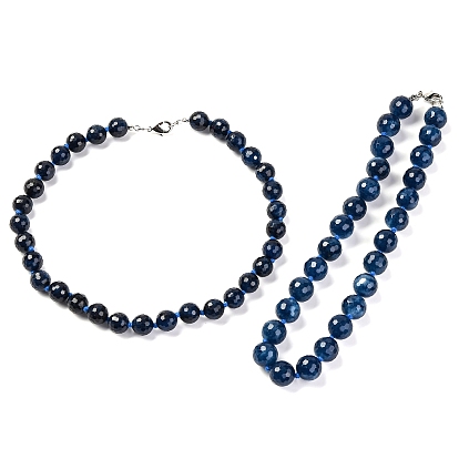 Ожерелья из бисера из натурального нефрита (окрашенного и нагретого) в форме звезды для женщин