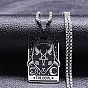 201 ожерелье с подвеской из эмали из нержавеющей стали, Таро Дьявола