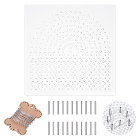 Доски для намотки акриловой нити, организатор мулине, со стальным цилиндрическим штифтом и 304 проволокой из нержавеющей стали