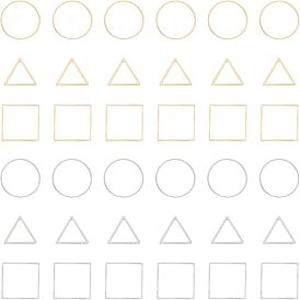 304 из нержавеющей стали связывание кольцо, треугольник, квадрат и кольцо