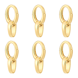 6шт. латунные пружинные кольца-затворы, без кадмия, без никеля и без свинца