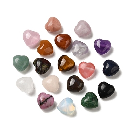 Des perles de pierre mixtes, cœur