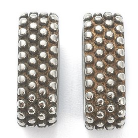 304 Подвески-слайдеры из нержавеющей стали, овальные