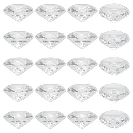 50шт. акриловые зажимы для заметок в форме ромба, подставка для заметок для сообщений, для свадебного оформления