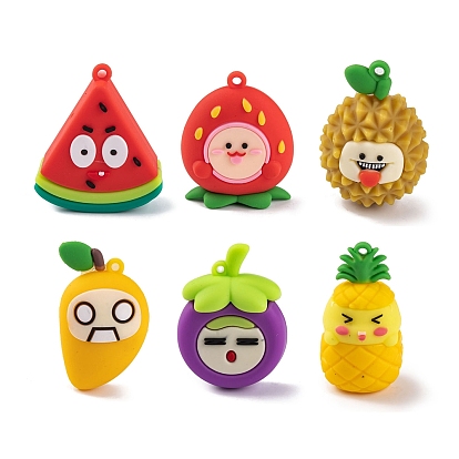 Пластиковые подвески из ПВХ с фруктами