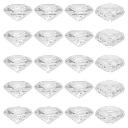 50шт. акриловые зажимы для заметок в форме ромба, подставка для заметок для сообщений, для свадебного оформления