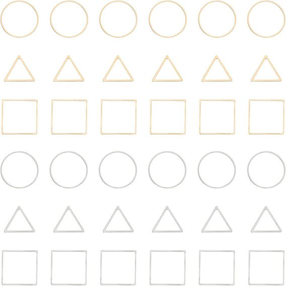 304 из нержавеющей стали связывание кольцо, треугольник, квадрат и кольцо