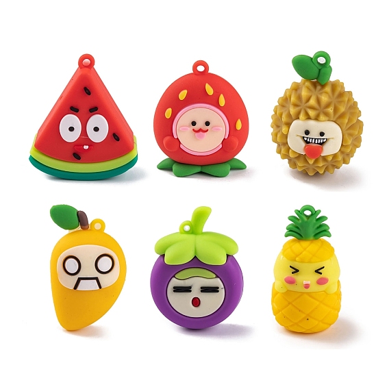 Пластиковые подвески из ПВХ с фруктами
