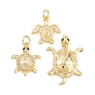 Латунные микро проложить кубического циркония подвески, без кадмия и без свинца, прелести черепахи