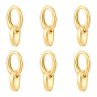 6шт. латунные пружинные кольца-затворы, без кадмия, без никеля и без свинца