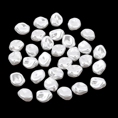 Perles de nacre en plastique ABS, nuggets