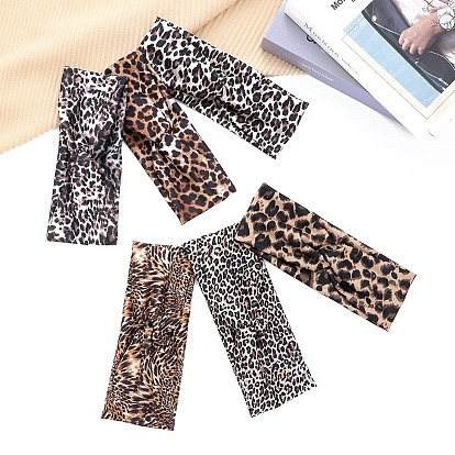 Тканевые резинки для волос, резинки для волос для женщин девочек, рисунок для леопарда