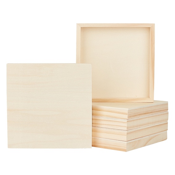 Wooden Storage Box, without Box Cover, Square