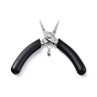 Stainless Steel Jewelry Pliers, Flat Nose Plier, with Plastic Handle & Jaw Cover
