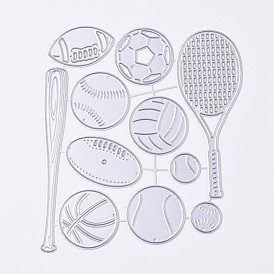 Carbon Steel Cutting Dies Stencils, for DIY Scrapbooking/Photo Album, Decorative Embossing DIY Paper Card, Sports Equipment and Ball