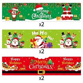 Christmas Plastic Waterproof Stickers, Self-adhesive Decals, for Water Bottle