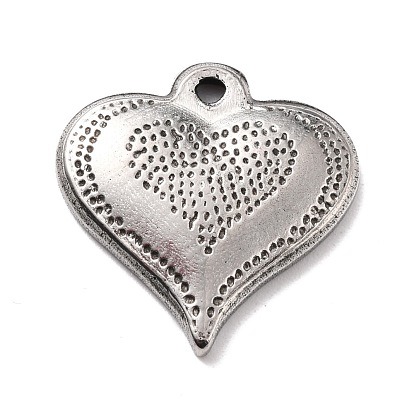 304 Stainless Steel Pendants, Heart
