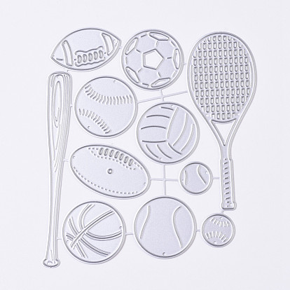 Carbon Steel Cutting Dies Stencils, for DIY Scrapbooking/Photo Album, Decorative Embossing DIY Paper Card, Sports Equipment and Ball