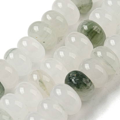 Natural Jade Beads Strands, Rondelle