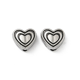 Сплавочные овальные бусины тибетского стиля , сердце