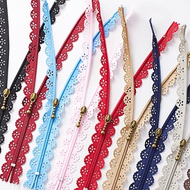 Nylon Lace Closed End Zippers, for Purse Bags