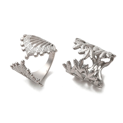 304 Stainless Steel Open Cuff Ring