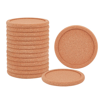 Cork Cup Mat, Flat Round