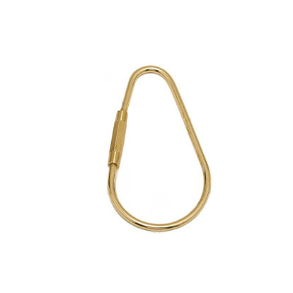 Латунные подвески с карабином, слеза