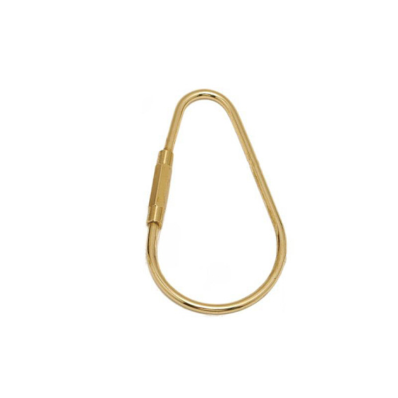 Латунные подвески с карабином, слеза