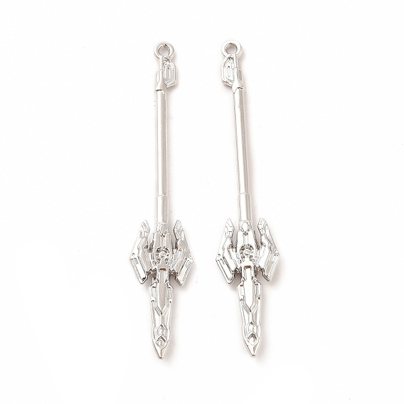 Стойки обшивки сплава большие кулоны, без кадмия, без никеля и без свинца, копье очарование