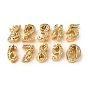 Латунные микро проложить кубического циркония бусы, число, без кадмия и без свинца