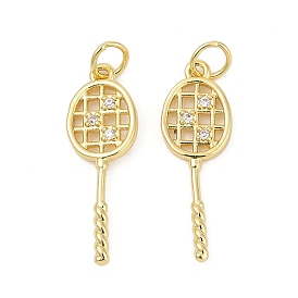 Латунные микро проложить кубического циркония подвески, подвески для бадминтонных ракеток, без кадмия и без свинца, долговечный, стойки покрытие