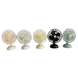 Plastic Fan Miniature Ornaments, Micro Landscape Dollhouse Accessories, Pretending Prop Decorations