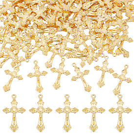 80Pcs Alloy Pendants, For Easter, Crucifix Cross Charms, Lead Free and Cadmium Free