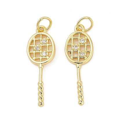 Латунные микро проложить кубического циркония подвески, подвески для бадминтонных ракеток, без кадмия и без свинца, долговечный, стойки покрытие