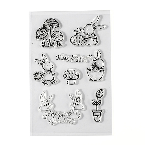 Easter Silicone Stamps, for DIY Scrapbooking, Photo Album Decorative, Cards Making, Stamp Sheets