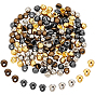 200Pcs 4 Colors Mini Alloy Shank Buttons Sets, 1-Hole, Mushroom, for DIY Doll Clothes