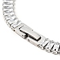 Clear Cubic Zirconia Tennis Necklace, 304 Stainless Steel Link Chains Necklace for Women