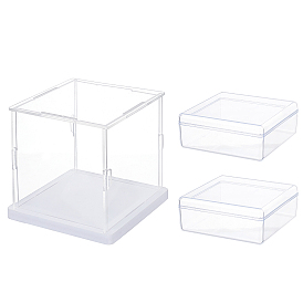 SUPERFINDINGS Transparent Acrylic & Plastic Display Box, for DIY Display, Toy Storage Box