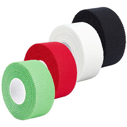 4 рулоны 4 цвета хлопковые подбинтованные бинты, предварительно обернутая спортивная лента для спортивных локтей коленей лодыжек, велосипедная ручка, ракетка