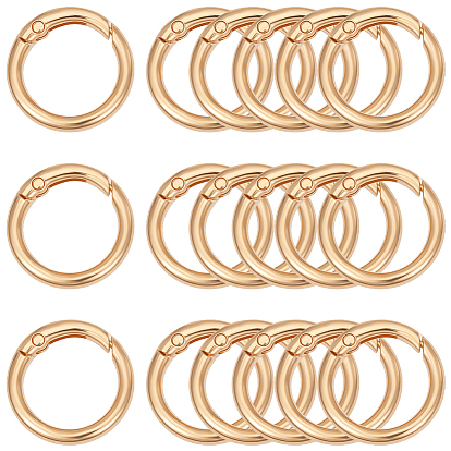 32Pcs Alloy Spring Gate Rings, Ring
